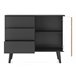APARADOR WILLOW 104 Preto/ Creme