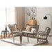 Beliani Conjunto lounge Rattan/vime BRINDISI Castanho