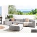Beliani Conjunto lounge AREZZO Cinza Claro