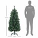 Árvore de Natal Plástico, metal HOMCOM, casa - natal Verde