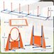 Conjunto de Treino e Agilidade ABS, PE, Tecido Oxford PawHut Laranja