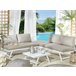 Beliani Conjunto lounge COCCORINO Cinza Escuro