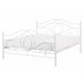 Beliani Cama com estrado Metal LYRA 162x209 Branco