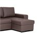 Chaise longue de pele sintética com cama HARRY Chocolate