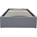 Cama de solteiro em PVC com caixa Cinza