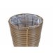 Beliani Conjunto de 2 vasos para plantas SARTI Castanho