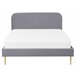 Beliani Cama com estrado Veludo FLAYAT 173x215 Amarelo