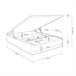 Sommier rebatível luxo S-Max 3D 150x190 Branco