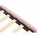 Beliani Cama com estrado Bouclé ROANNE 100x213 Creme