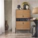 Aparador de corredor Buffet de hall de entrada SoBuy PT Preto