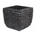 Beliani Conjunto de 2 vasos para plantas BERBERIS Preto