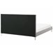 Beliani Cama com estrado Veludo AMBERT 188x212 Cinza