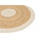 Beliani Entrelaçado YAYALAR 140x140 Branco/ Bege