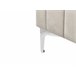 Beliani Cama com estrado Veludo LUNAN 186x215 Cinza