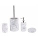 Beliani Conjunto de accesorios de baño ARAUCO Branco