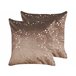 Beliani Almofada decorativa POPPY Castanho