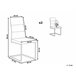 Beliani Silla de comedor ROCKFORD Cinza