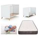 Berço co-leito Sakura convertível em cama, com colchão Morfeo Berço co-leito Sakura convertível em cama, com colchão Morfeo Branco