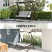 Baloiço de Jardim Aço e Poliéster Outsunny Cinza