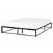Beliani Cama com estrado Ferro VIRY 166x206 Preto