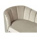 Beliani Chaise longue izquierdo Terciopelo ALLIER Bege