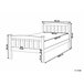 Beliani Cama com estrado Pinho GIVERNY 99x208 Branco