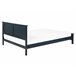 Beliani Cama com estrado Pinho OLIVET 168x208 Azul