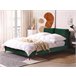 Beliani Cama Veludo MELLE 156x233 Cinza