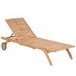 Beliani Cadeira lounge/relax CESANA Castanho