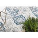 ANDRE 1819C Tapete Roseta vintage antiderrapante 160x220 Azul