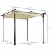 Pérgola de Jardim tecido de aço e poliéster Outsunny 300x300 Multicor