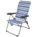 Cadeira de praia dobrável alta de 5 posições Aktive 46,5x63x93 cm Azul