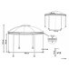 Beliani Pérgola de Jardim SAFARA 368x368 Bege