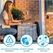 Baú externo ultrarresistente c/tampa removível Vitalícia Cinza