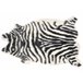 Beliani Decoração em pele de ovelha NAMBUNG 60x90 Branco/ Preto