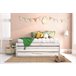 Cama gavetão 90x190cm SNOW cinza e branco Branco