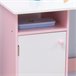 Mesa e Cadeira Infantil MDF e Madeira de Pinho HOMCOM 90x45 Rosa
