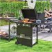 Barbecue a Gás Aço e ABS Outsunny Preto