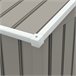 Abrigo de Jardim Aço Galvanizado e PP Outsunny Cinza
