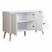 Aparador Fiano Nordic, sala de estar estilo moderno Branco