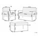 Beliani Conjunto lounge Ratan sintético MARSALA Bege