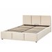 Beliani Cama baú Veludo BOUSSE 151x219 Bege