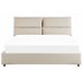 Beliani Cama com estrado Veludo BATILLY Bege