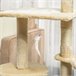 Arranhador para Gatos Aglomerado, Pelúcia e Corda de Sisal PawHut Bege