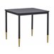 Beliani Mesa de apoio SHELBY 80x80 Preto