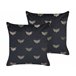 Beliani Almofada decorativa YUZURI 45x45 Preto