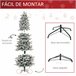 Árvore de Natal PVC, PE, Aço HOMCOM, casa - natal Multicor