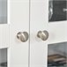 Estante de Livros MDF e Vidro Temperado HOMCOM 76 Branco