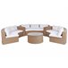 Beliani Conjunto lounge SEVERO Areia