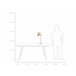 Beliani Candeeiro de mesa MOCAL Branco/ Bege